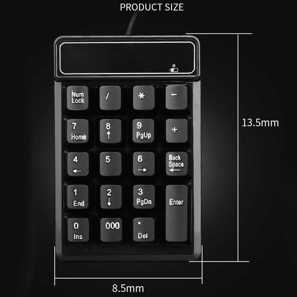 USB Numeric wired Keyboard for Laptop, Desktop